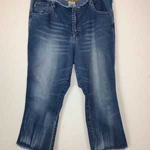 London Blue Denim Jeans/Capri Size 17/18